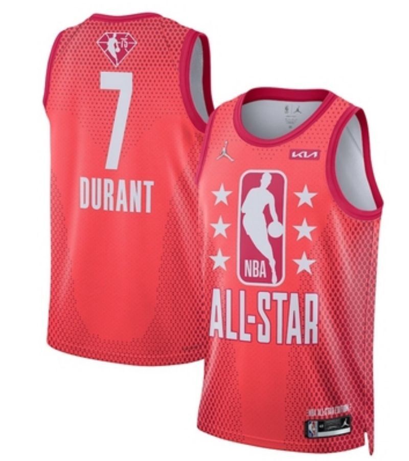 Brooklyn Nets #7 Kevin Durant 2022 Nets 7 All-Star Style 3 Basketball Jersey basketball jersey product view 1