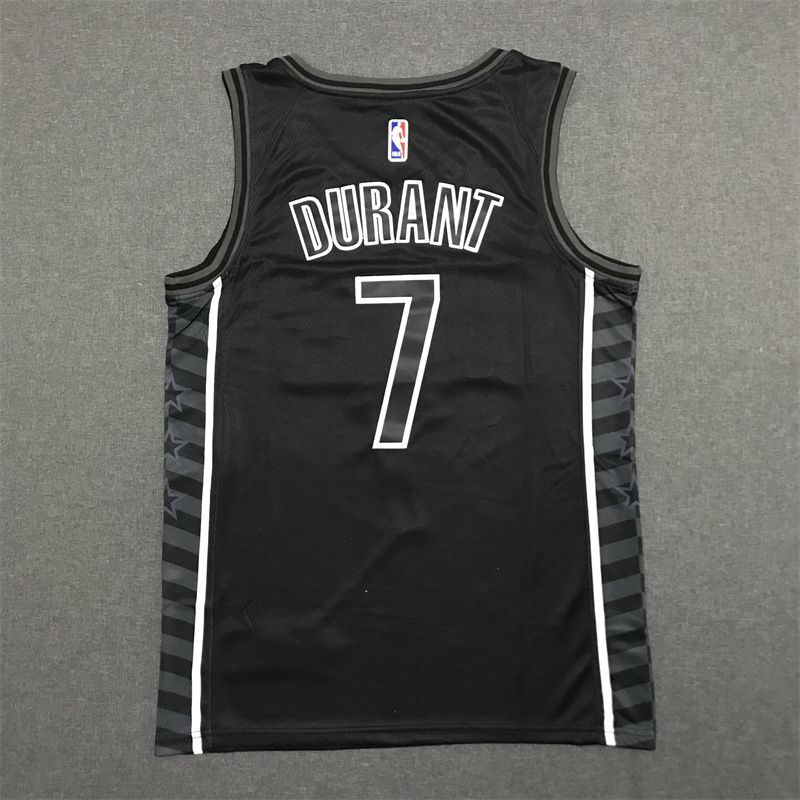Brooklyn Nets #7 Kevin Durant 22-23 New Season New Nets 7 # Kevin · Durant Statement Edition Black Jersey Style 1 basketball jersey product view 1