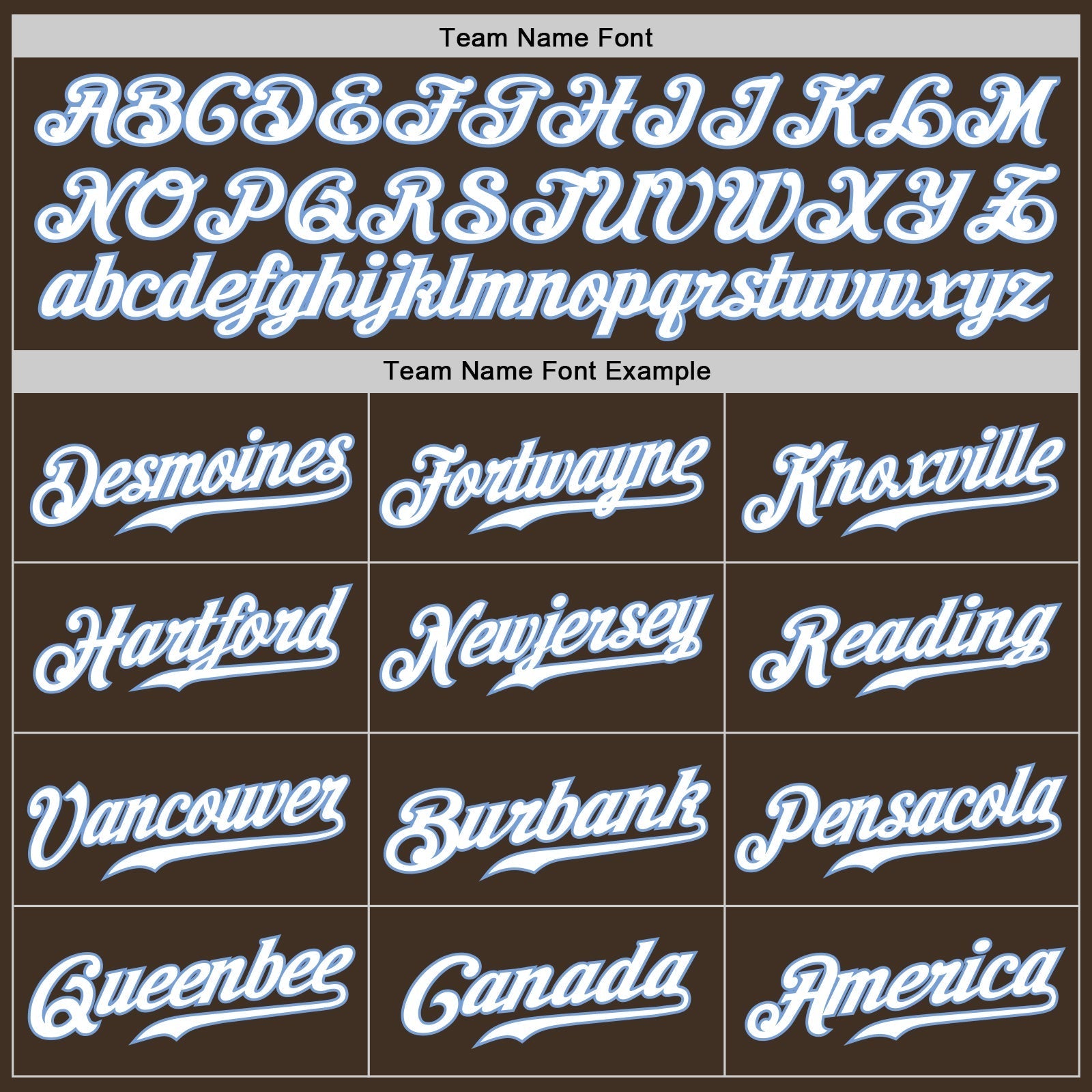 Custom Brown White-Light Blue Authentic Baseball Jersey baseball jersey product view 4