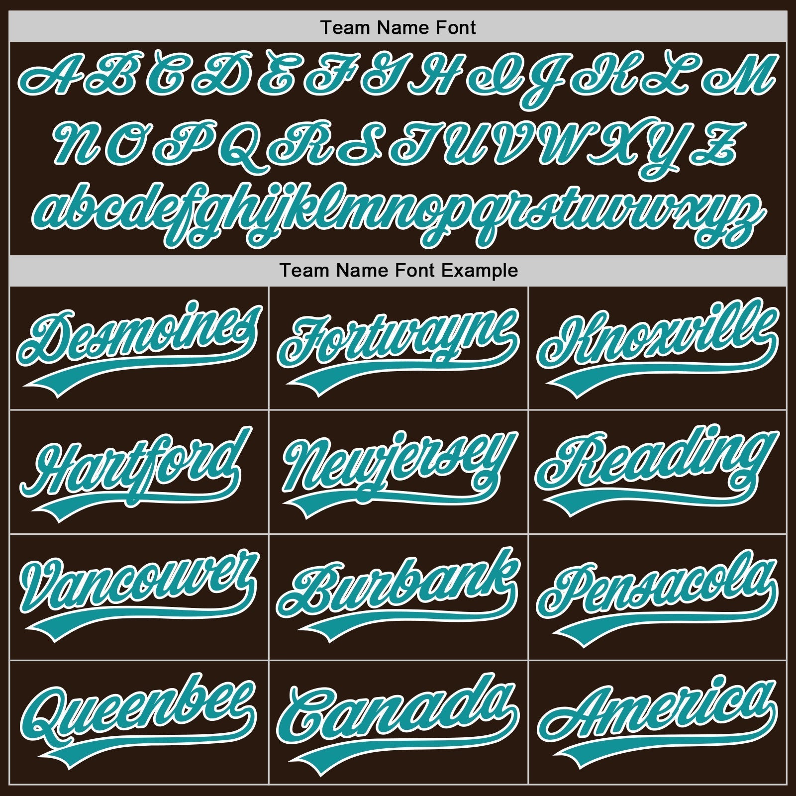 Custom Brown Teal-White Authentic Baseball Jersey baseball jersey product view 4