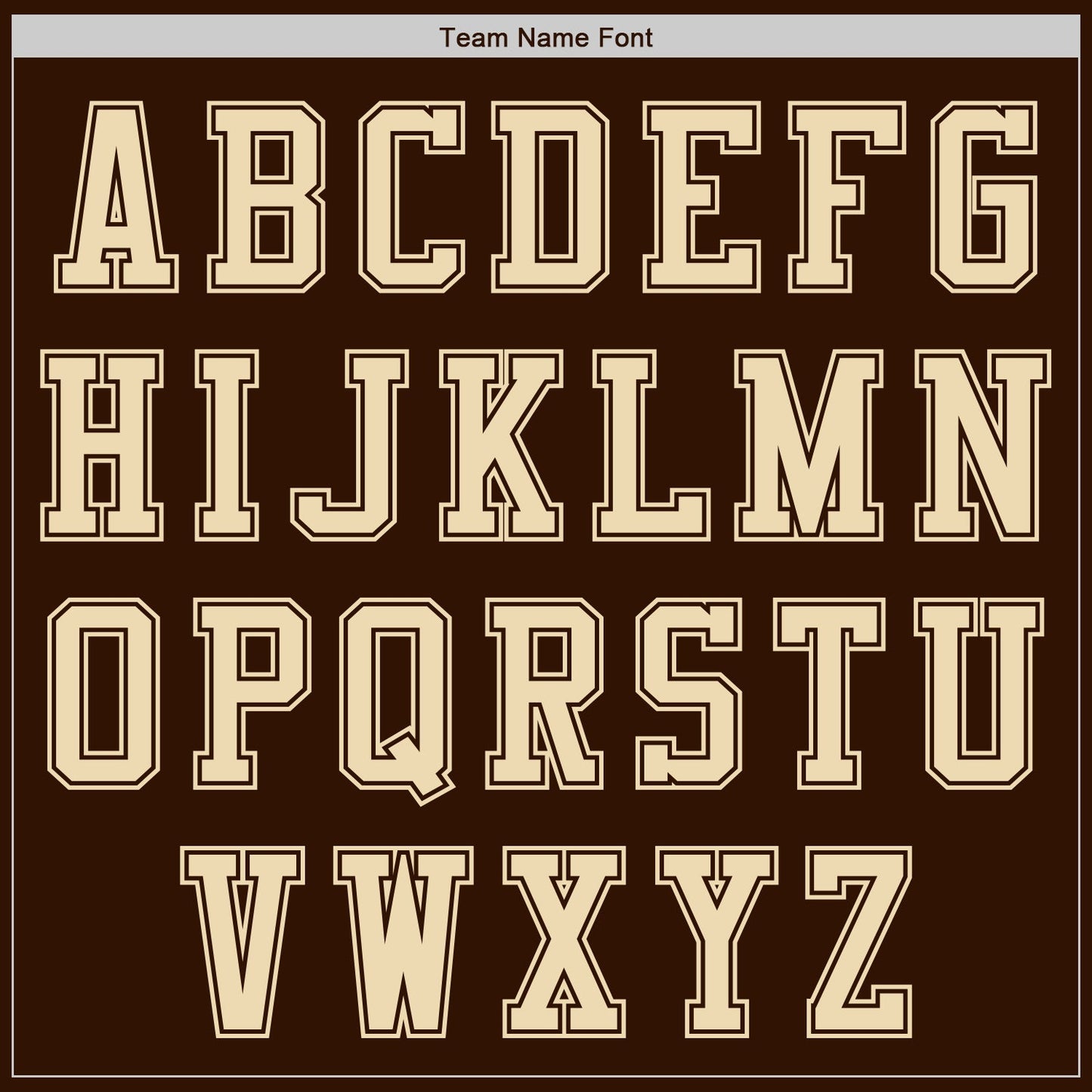 Custom Brown Cream Authentic Baseball Jersey baseball jersey product view 3