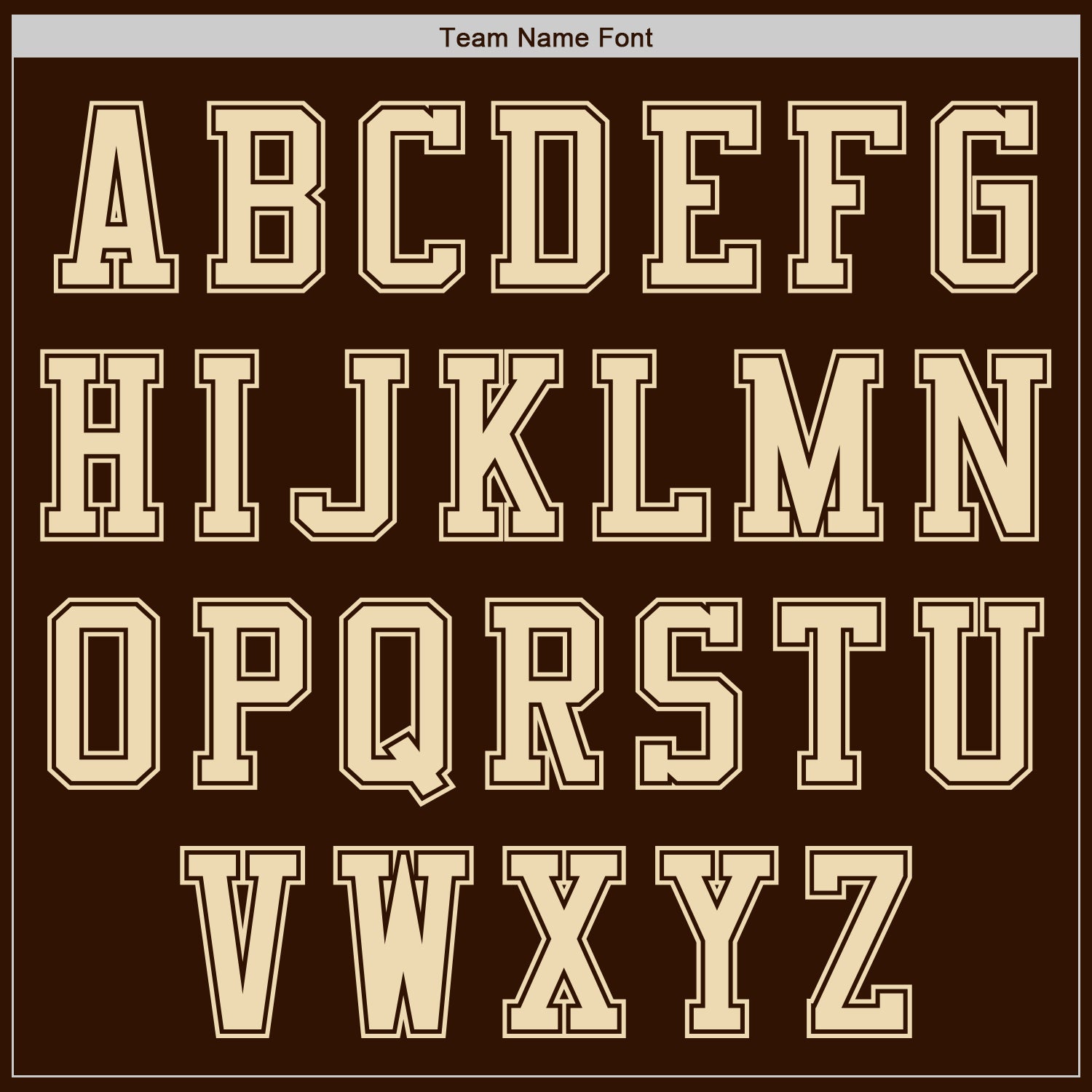 Custom Brown Cream Authentic Baseball Jersey baseball jersey product view 3