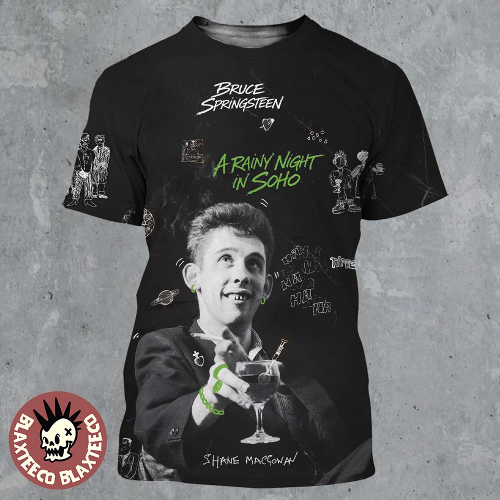 Bruce Springsteen A Rainy Night In Soho All Over Print Shirt Unisex T-shirt, Sweatshirt, Hoodie, Long Sleeve Tee - T-Shirt, Sweatshirt, Hoodie