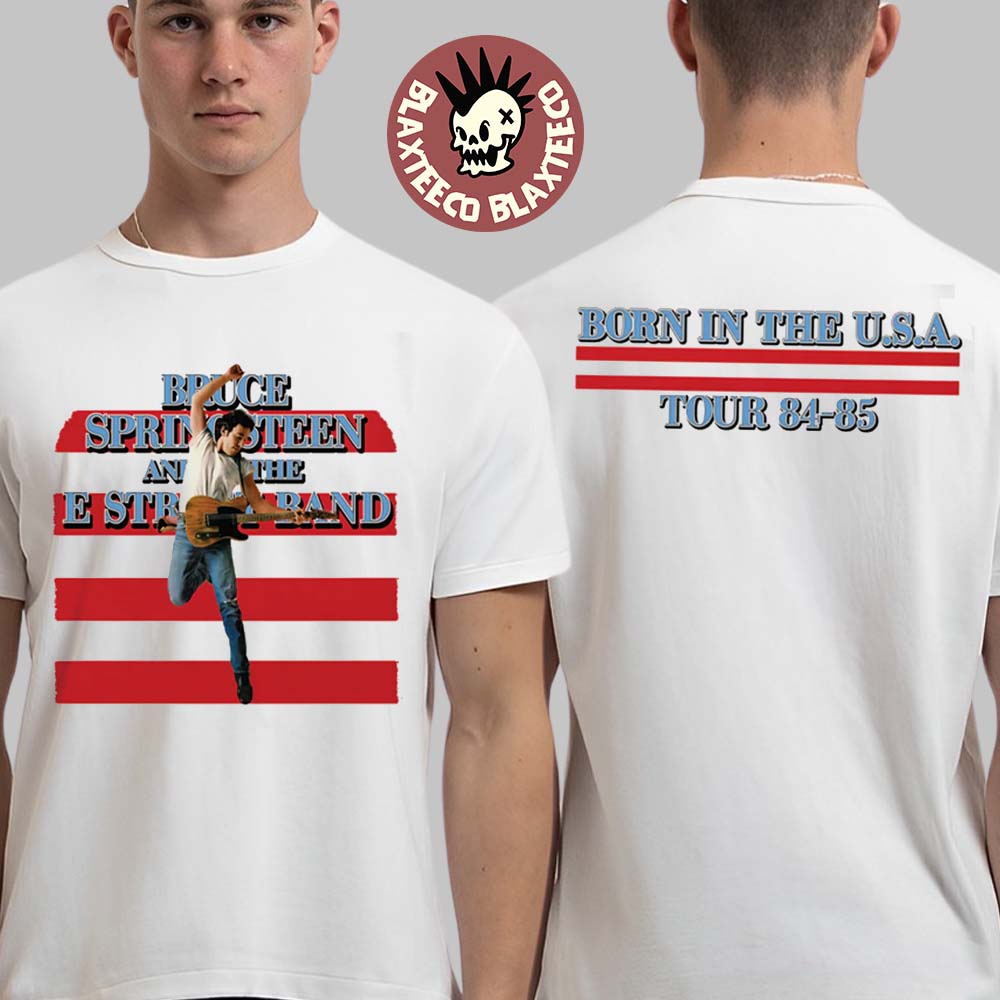 Bruce Springsteen And The E Street Band Born In The USA Tour 84 85 Two Sided T-Shirt Unisex T-shirt, Sweatshirt, Hoodie, Long Sleeve Tee - T-Shirt, Sweatshirt, Hoodie