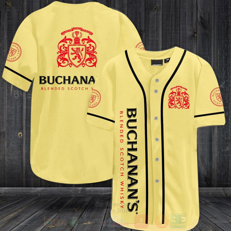 FASHION Buchanans Blended Scotch Whisky Baseball Jerseys Botton Shirt baseball jersey product view 1