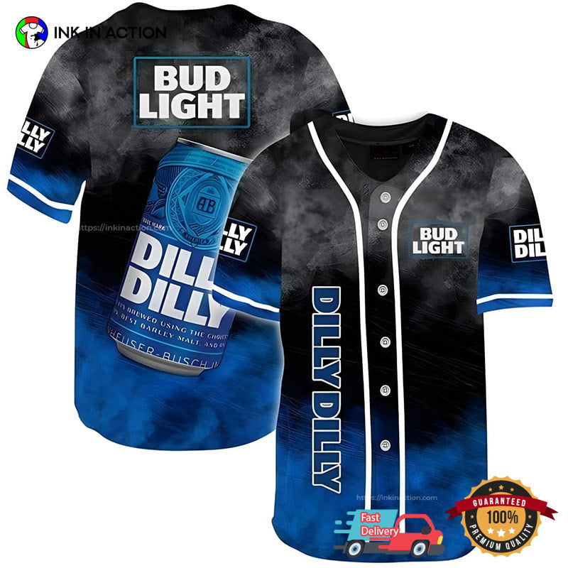 Bud Light Dilly Dilly Baseball Jersey baseball jersey product view 1