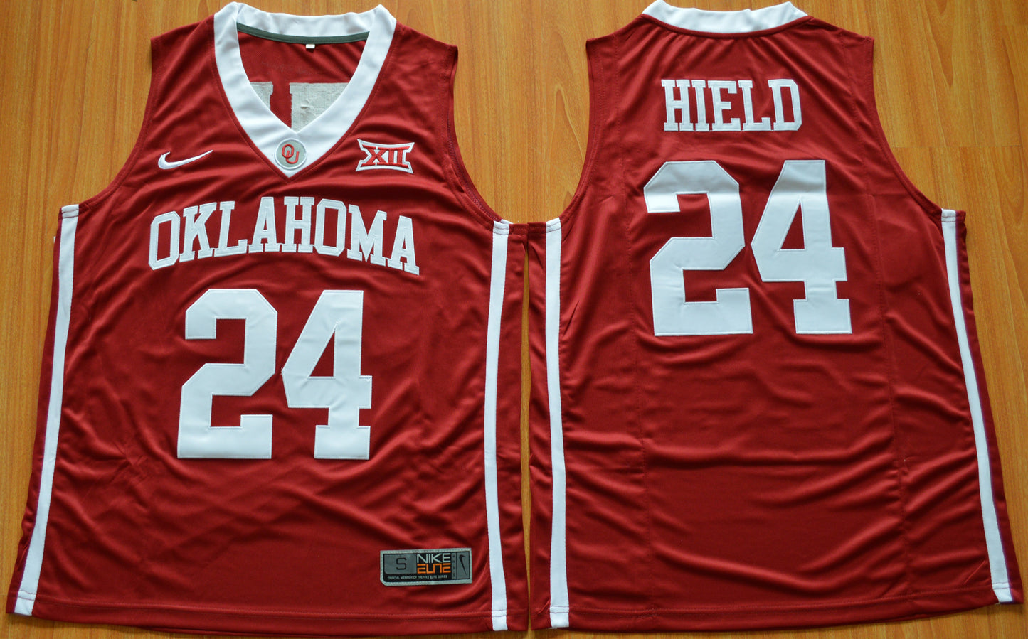 Buddy Heild 24 Red Hype Elite College Football Jersey football jersey product view 1