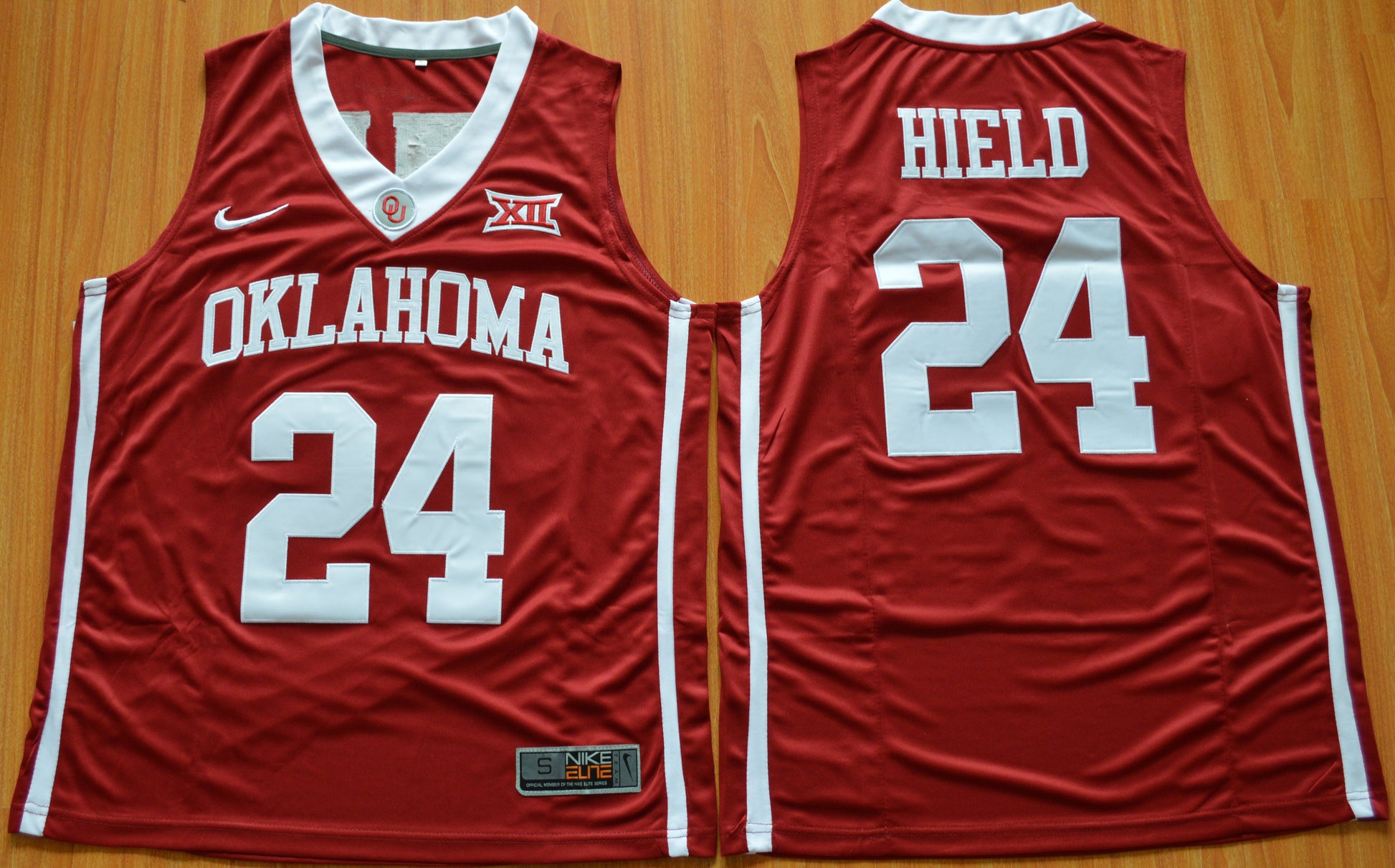 Buddy Heild 24 Red Hype Elite College Football Jersey football jersey product view 1