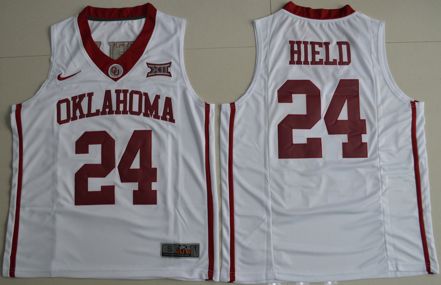 Buddy Heild 24 White Hype Elite College Football Jersey football jersey product view 1