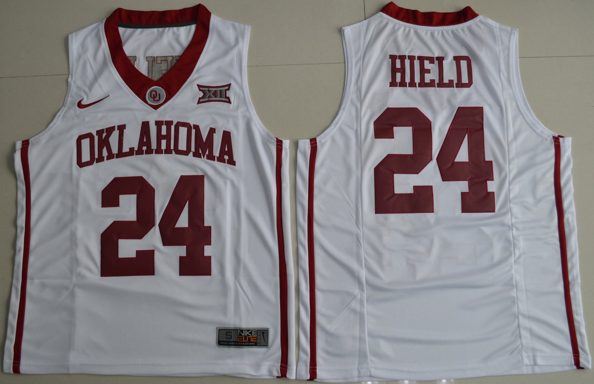 Buddy Heild 24 White Hype Elite College Football Jersey football jersey product view 1