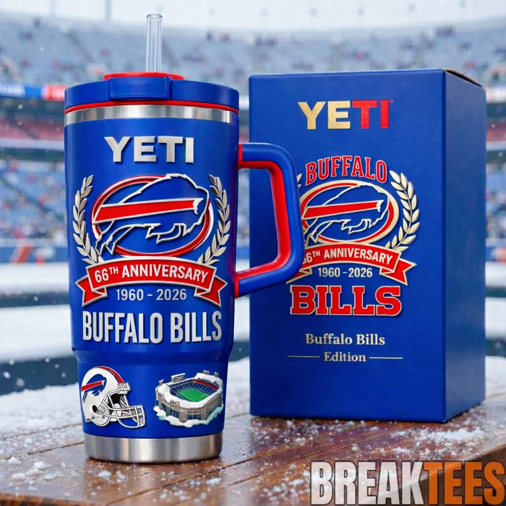 Buffalo Bill 66th Anniversary YETI Tumbler Unisex T-shirt, Sweatshirt, Hoodie, Long Sleeve Tee - T-Shirt, Sweatshirt, Hoodie