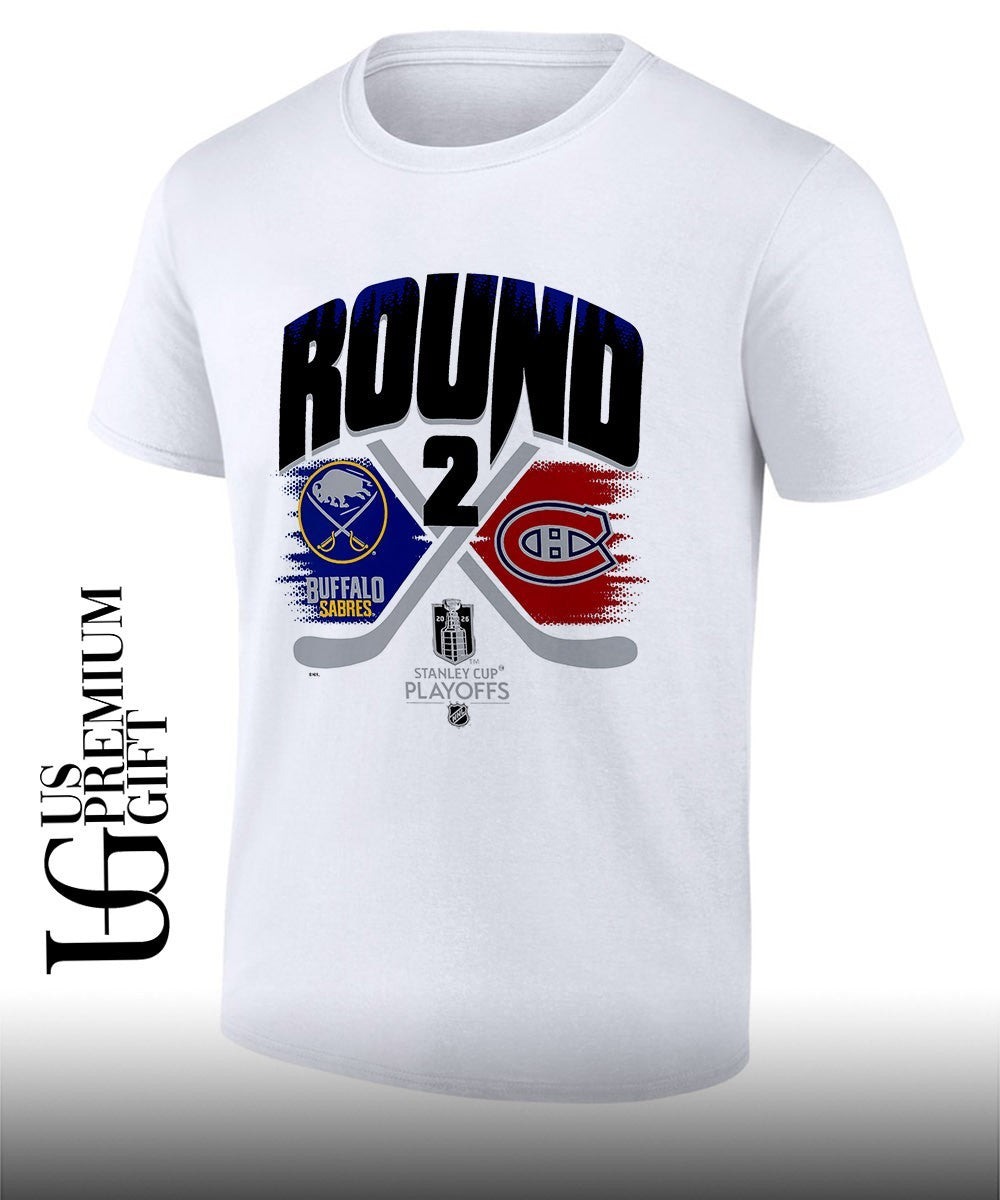 Buffalo Sabres vs Montreal Canadiens 2026 Stanley Cup Playoffs Round two Matchup shirt Unisex T-shirt, Sweatshirt, Hoodie, Long Sleeve Tee - T-Shirt, Sweatshirt, Hoodie