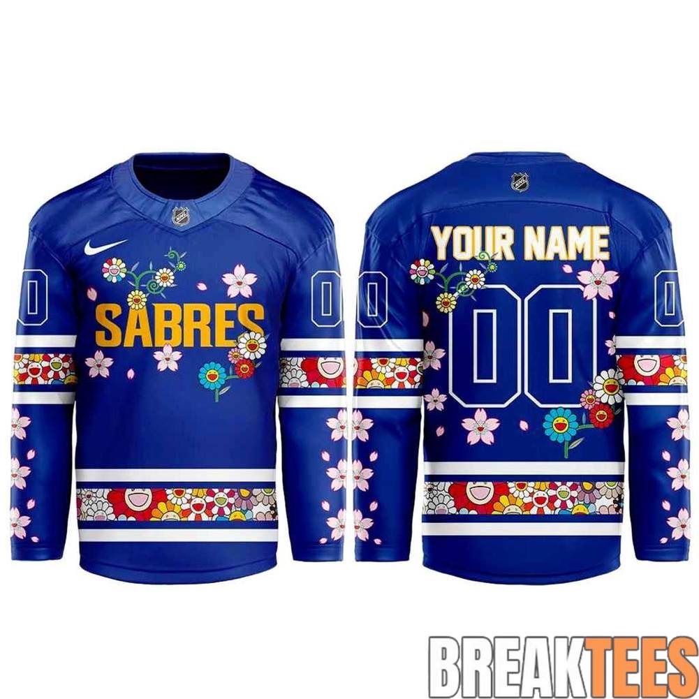 Buffalo Sabres x Takashi Murakami Hockey Jersey Unisex T-shirt, Sweatshirt, Hoodie, Long Sleeve Tee - T-Shirt, Sweatshirt, Hoodie