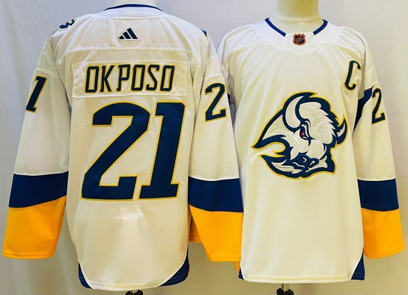 Buffalo Sabres #21 Kyle Okposo Style 1 Hockey Jersey hockey jersey product view 1