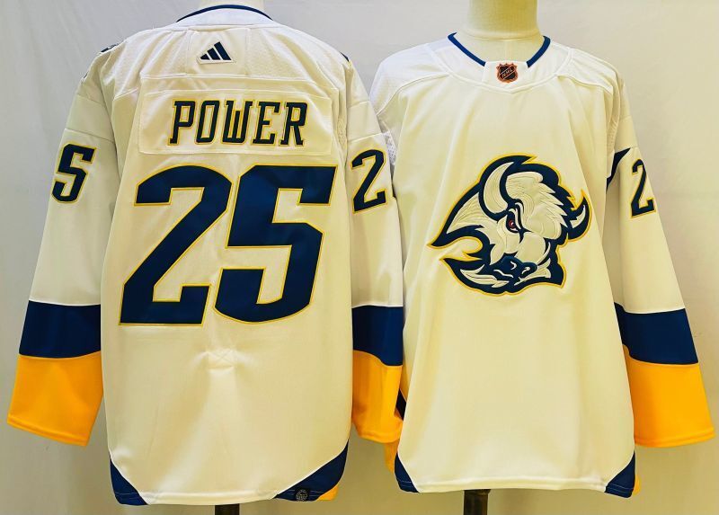 Buffalo Sabres #25 Owen Power Hockey Jersey hockey jersey product view 1