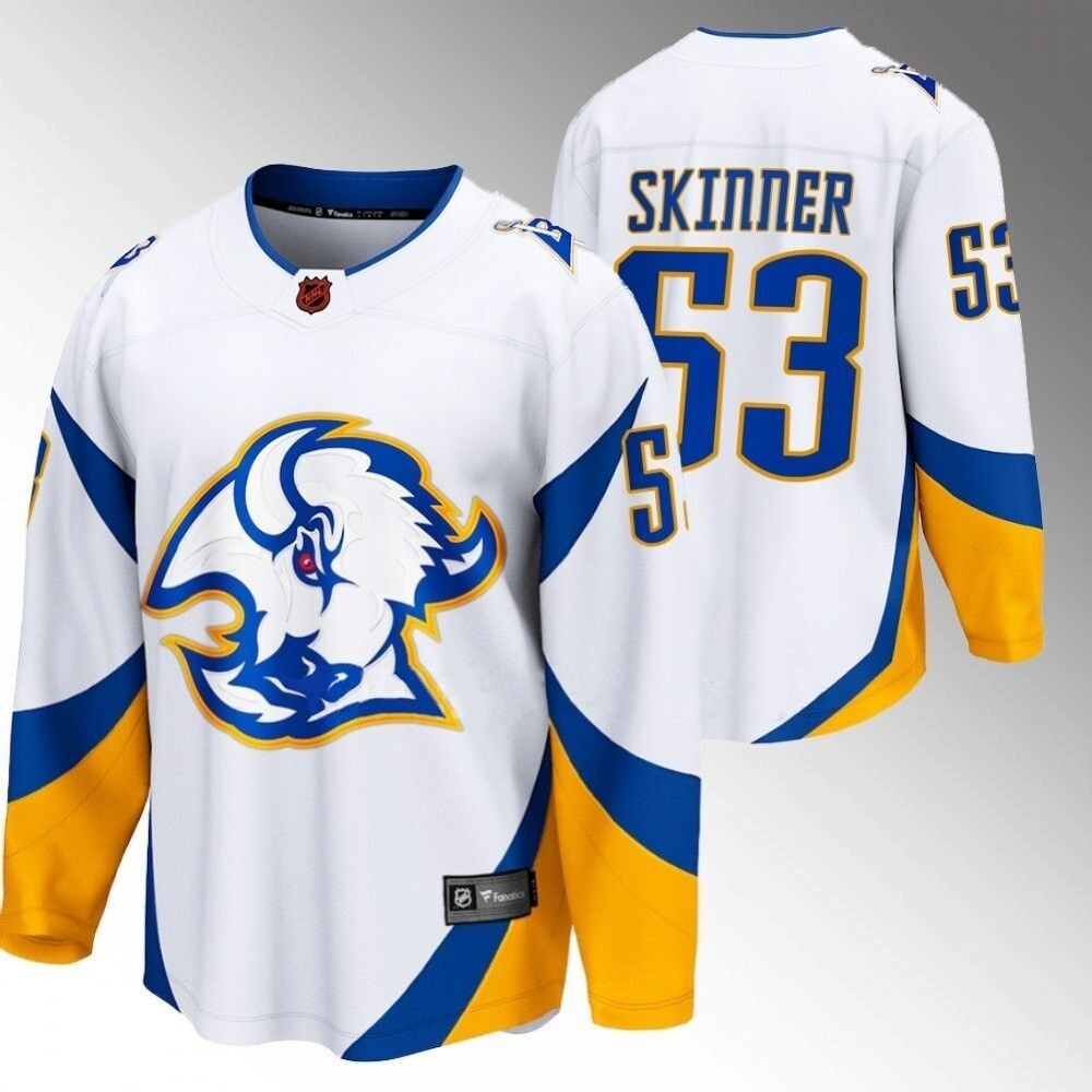 Buffalo Sabres #53 Jeff Skinner white 2022 special edition 2.0 breakaway retro jersey Hockey Jersey hockey jersey product view 1