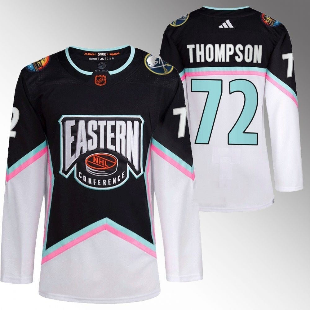 Buffalo Sabres #72 Tage Thompson 2023 NHL All-Star Black Eastern Conference Jersey Hockey Jersey hockey jersey product view 1