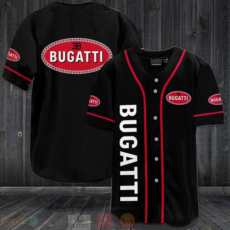 FASHION Bugatti Baseball Jerseys Botton Shirt baseball jersey product view 1