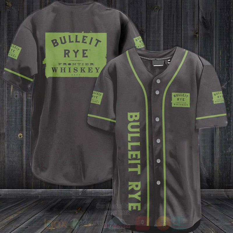 FASHION Bulleit Rye Whiskey Baseball Jerseys Botton Shirt baseball jersey product view 1