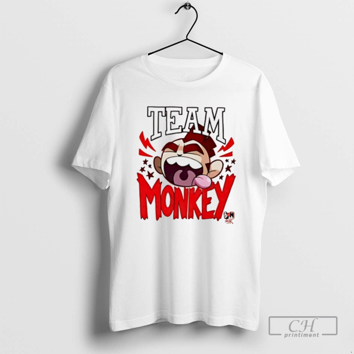 Bunny Vs Monkey Team Monkey T Shirts Unisex T-shirt, Sweatshirt, Hoodie, Long Sleeve Tee - T-Shirt, Sweatshirt, Hoodie