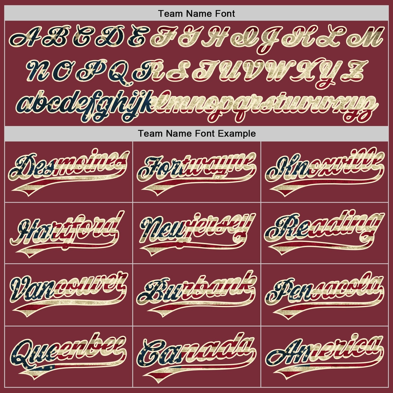 Custom Burgundy Vintage USA Flag-Cream Authentic Baseball Jersey baseball jersey product view 4