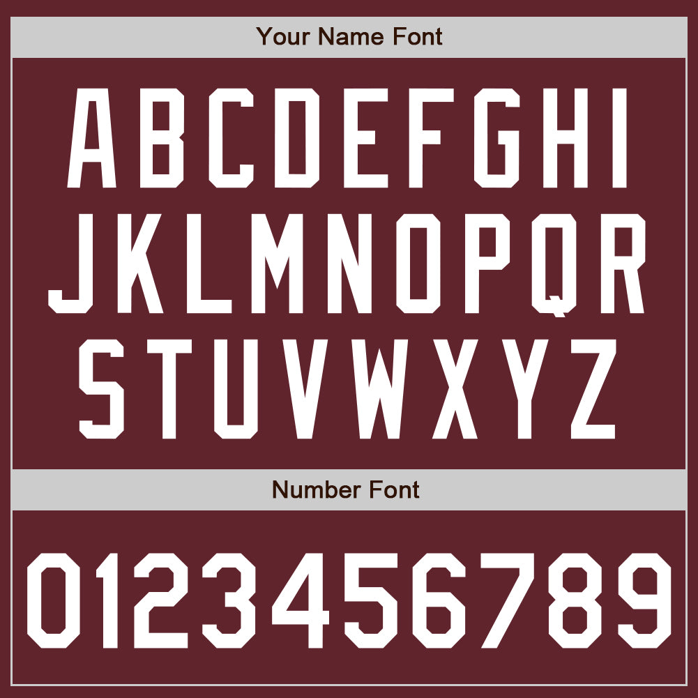 Custom Burgundy White Authentic Baseball Jersey baseball jersey product view 5