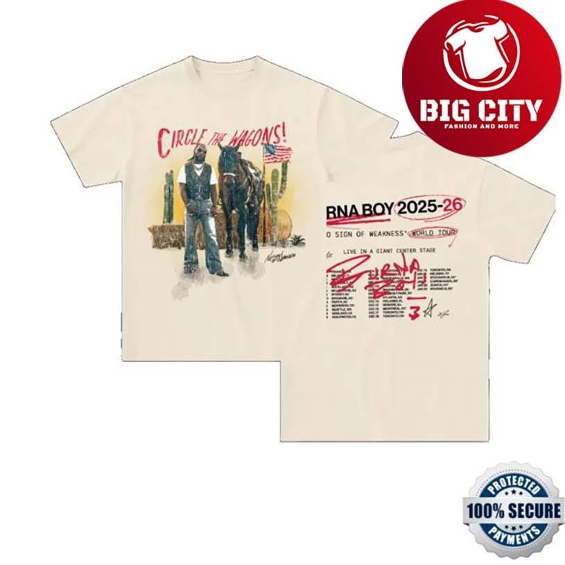 Burna Boy Circle The Wagon Tour Two Sided Shirt Unisex T-shirt, Sweatshirt, Hoodie, Long Sleeve Tee - T-Shirt, Sweatshirt, Hoodie