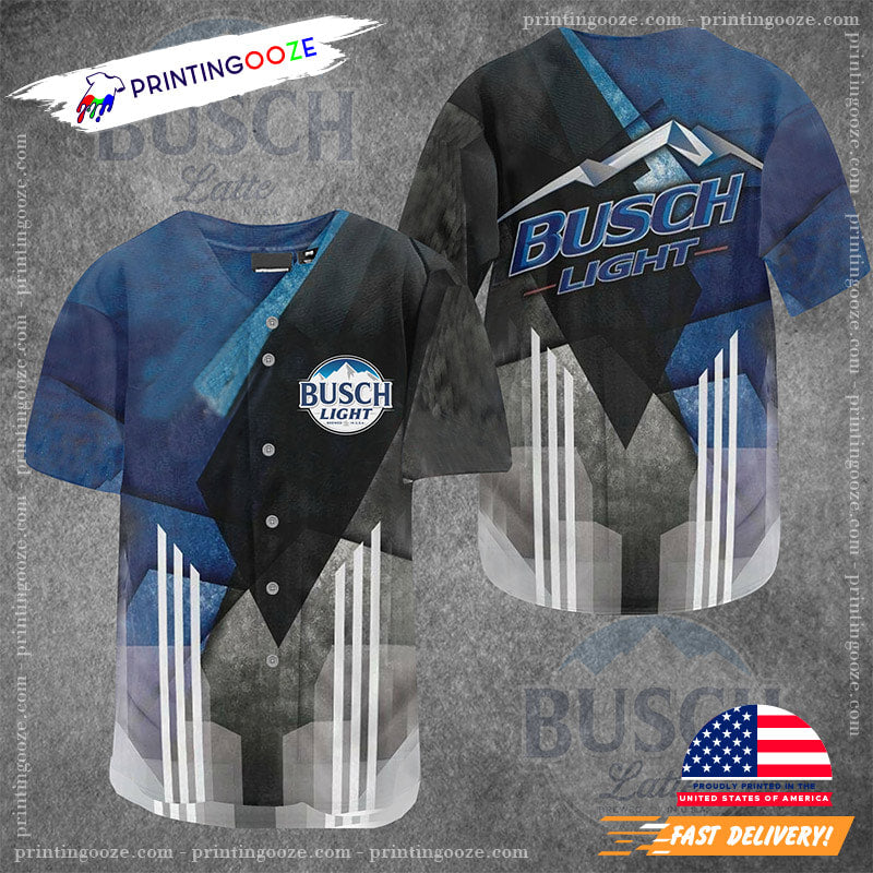 Busch Light Pattern Baseball Jersey baseball jersey product view 1