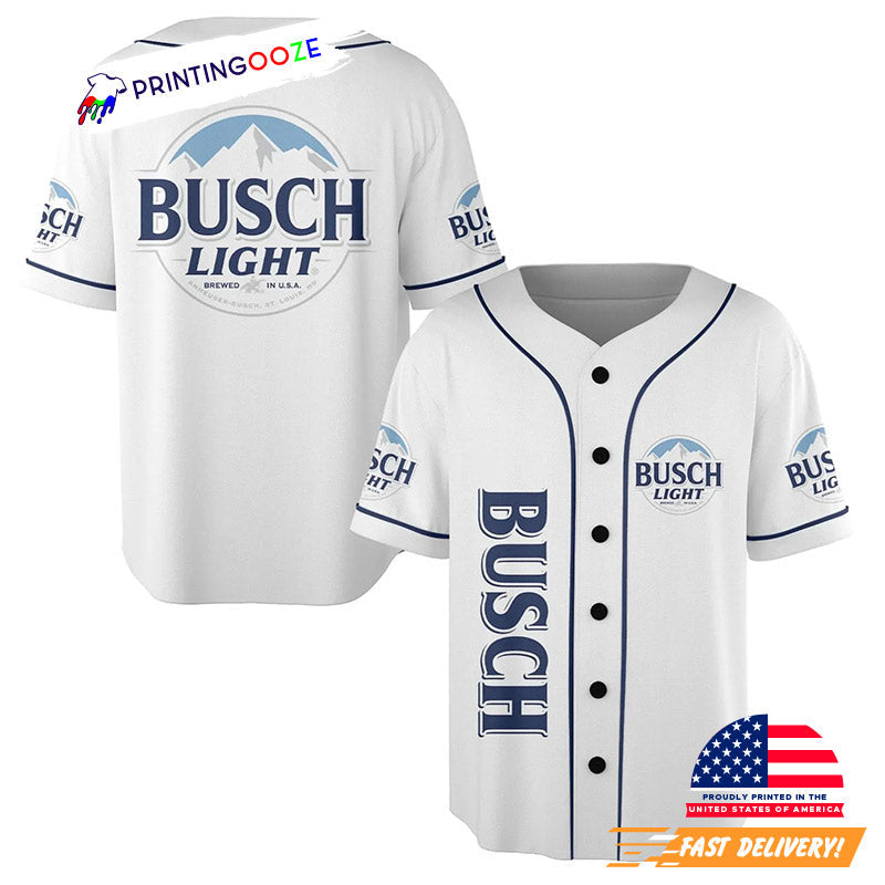 Busch Light National Beer Day Baseball Jersey baseball jersey product view 1