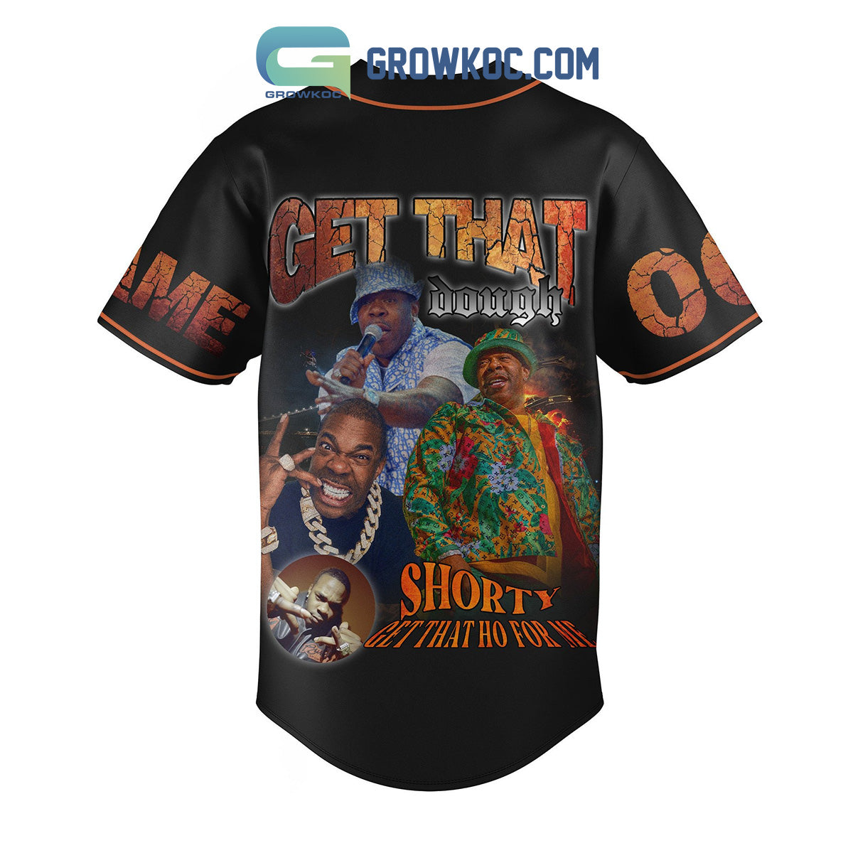 Busta Rhymes Blockbusta Tour 2024 Personalized Baseball Jersey baseball jersey product view 3