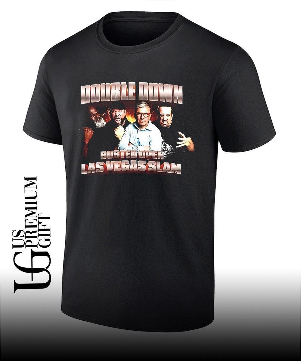 Busted open double down Vegas T-shirt Unisex T-shirt, Sweatshirt, Hoodie, Long Sleeve Tee - T-Shirt, Sweatshirt, Hoodie