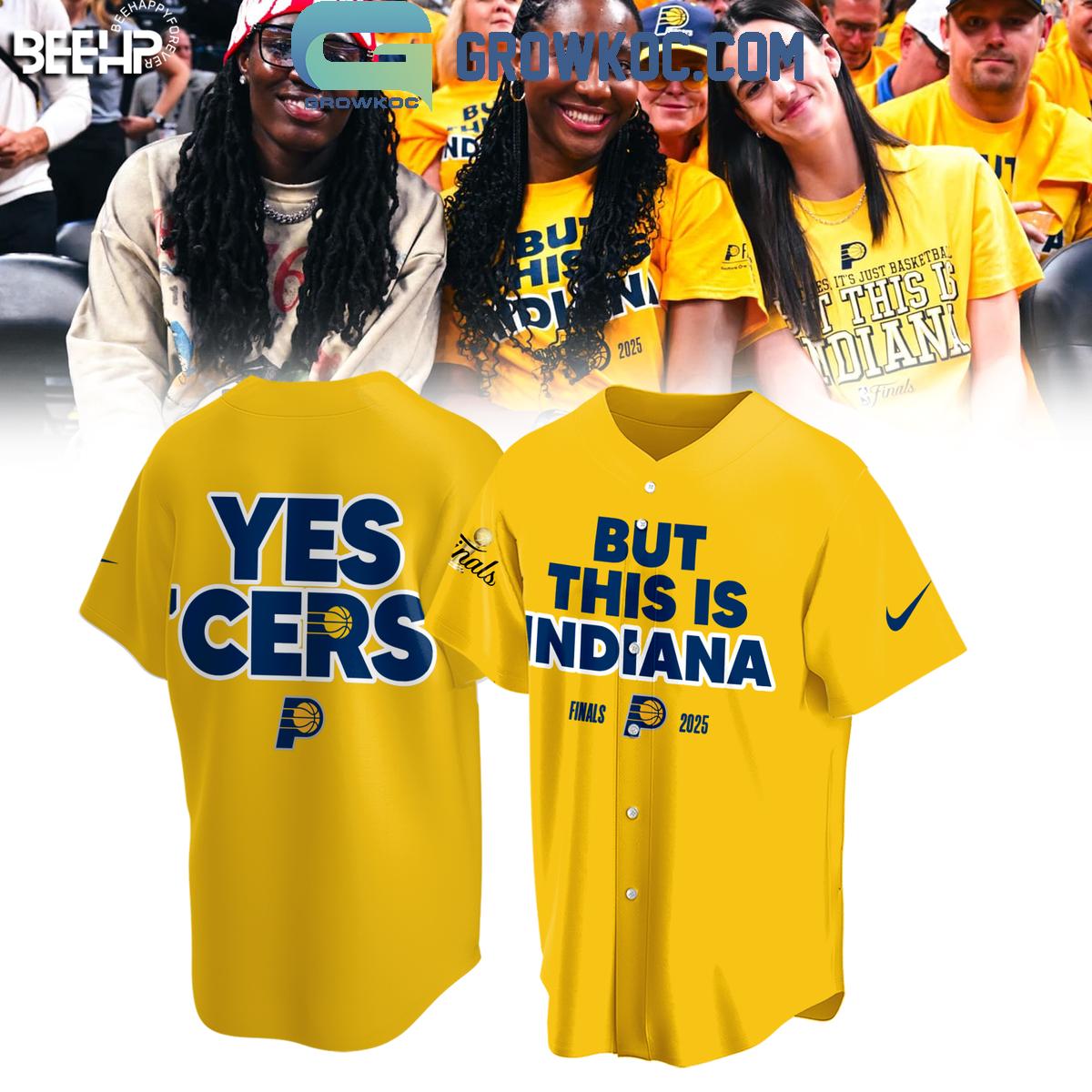 But This Is Indiana NBA Finals 2025 Yes Cers Baseball Jersey baseball jersey product view 1