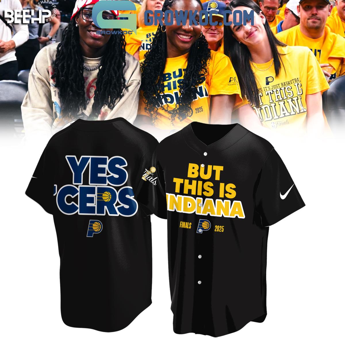 But This Is Indiana NBA Finals 2025 Yes Cers Baseball Jersey baseball jersey product view 2