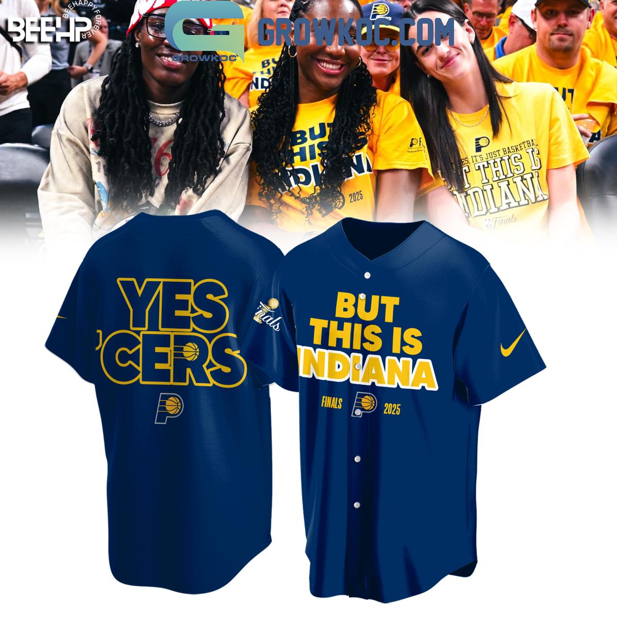 But This Is Indiana NBA Finals 2025 Yes Cers Baseball Jersey baseball jersey product view 3