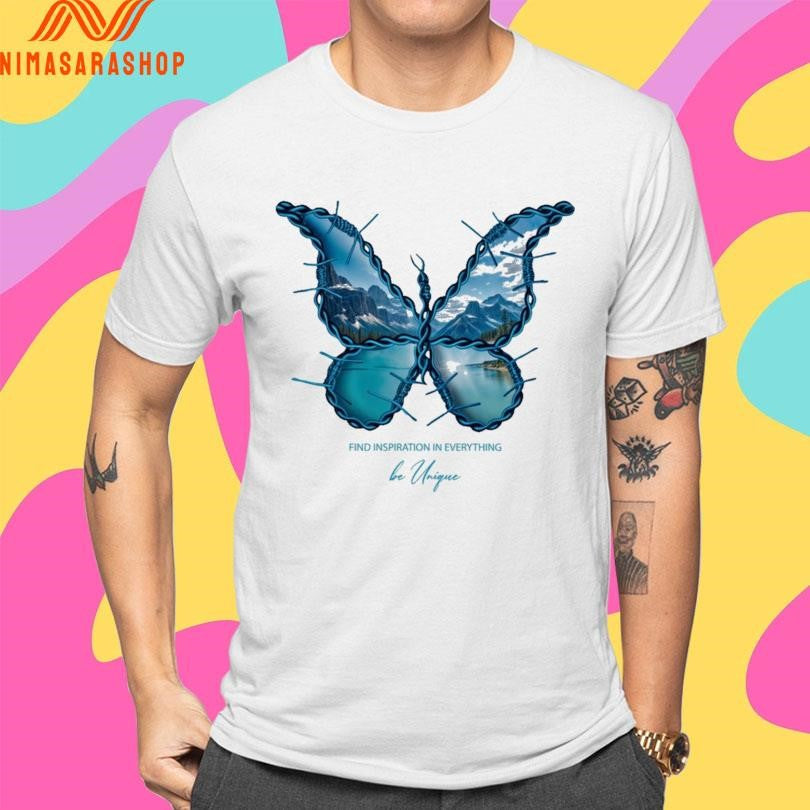 Butterfly Find Inspiration In Everything Be Unique - Adult & Kids T-Shirts, Sweatshirts & Hoodies apparel design preview 4