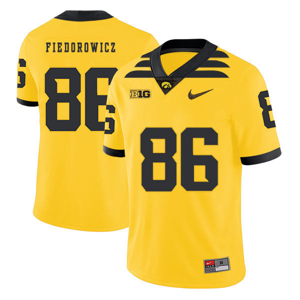C.J. Fiedorowicz 86 Yellow College Football Jersey football jersey product view 1