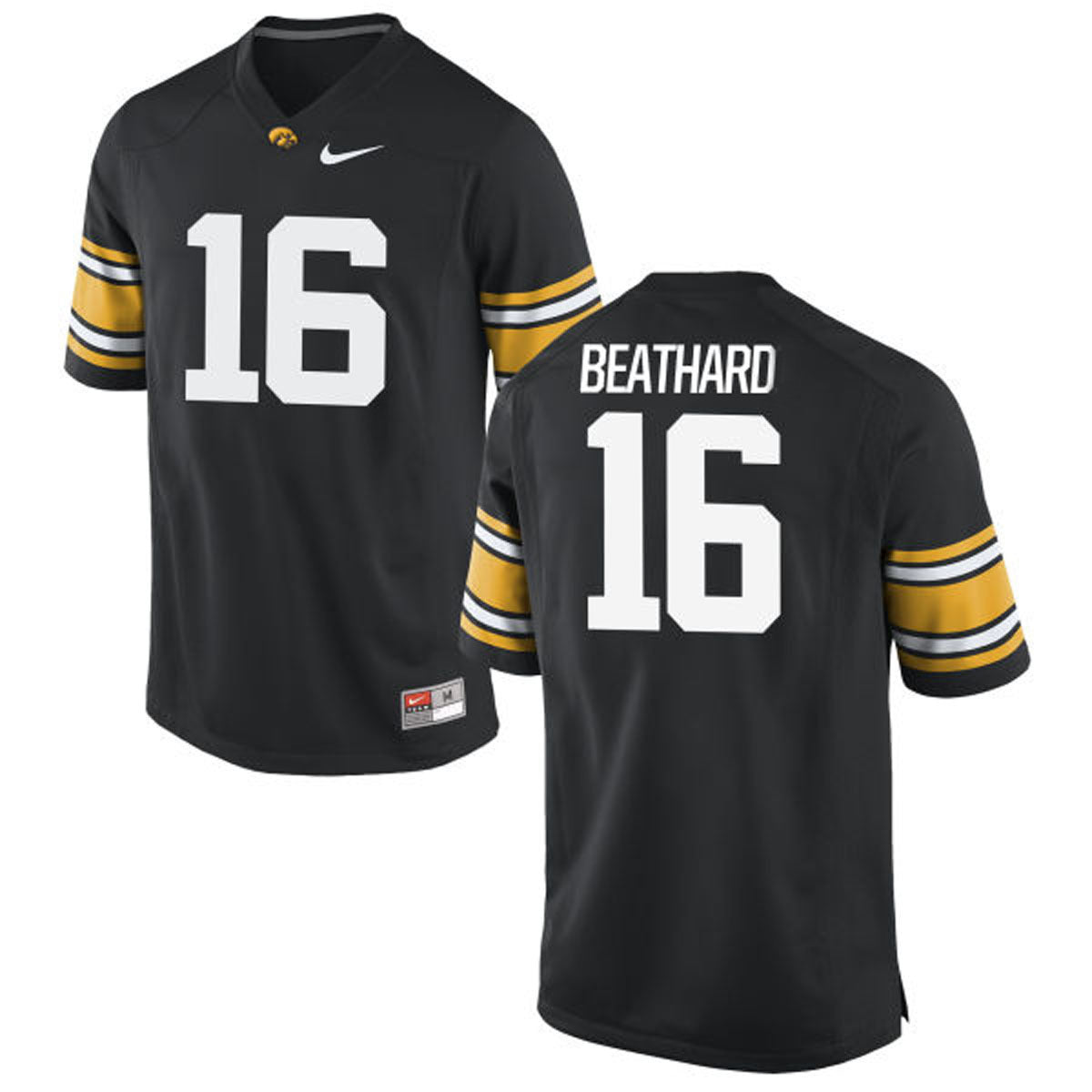 C.J Beathard 16 Black 1 College Football Jersey football jersey product view 1