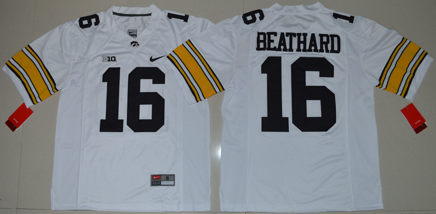 C.J Beathard 16 White College Football Jersey football jersey product view 1