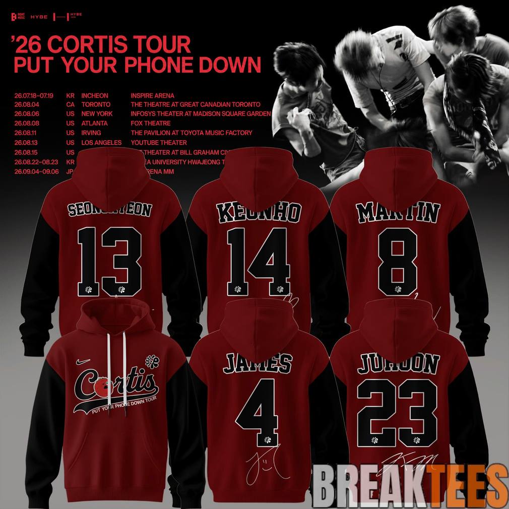 CORTIS Put Your Phone Down Tour 2026 Special Hoodie Unisex T-shirt, Sweatshirt, Hoodie, Long Sleeve Tee - T-Shirt, Sweatshirt, Hoodie