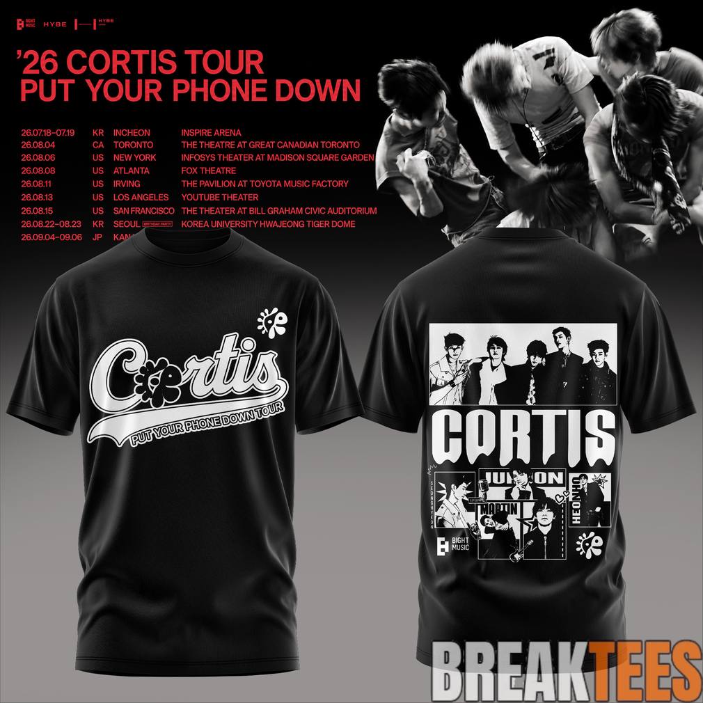 CORTIS Put Your Phone Down Tour 2026 Special Tee Unisex T-shirt, Sweatshirt, Hoodie, Long Sleeve Tee - T-Shirt, Sweatshirt, Hoodie
