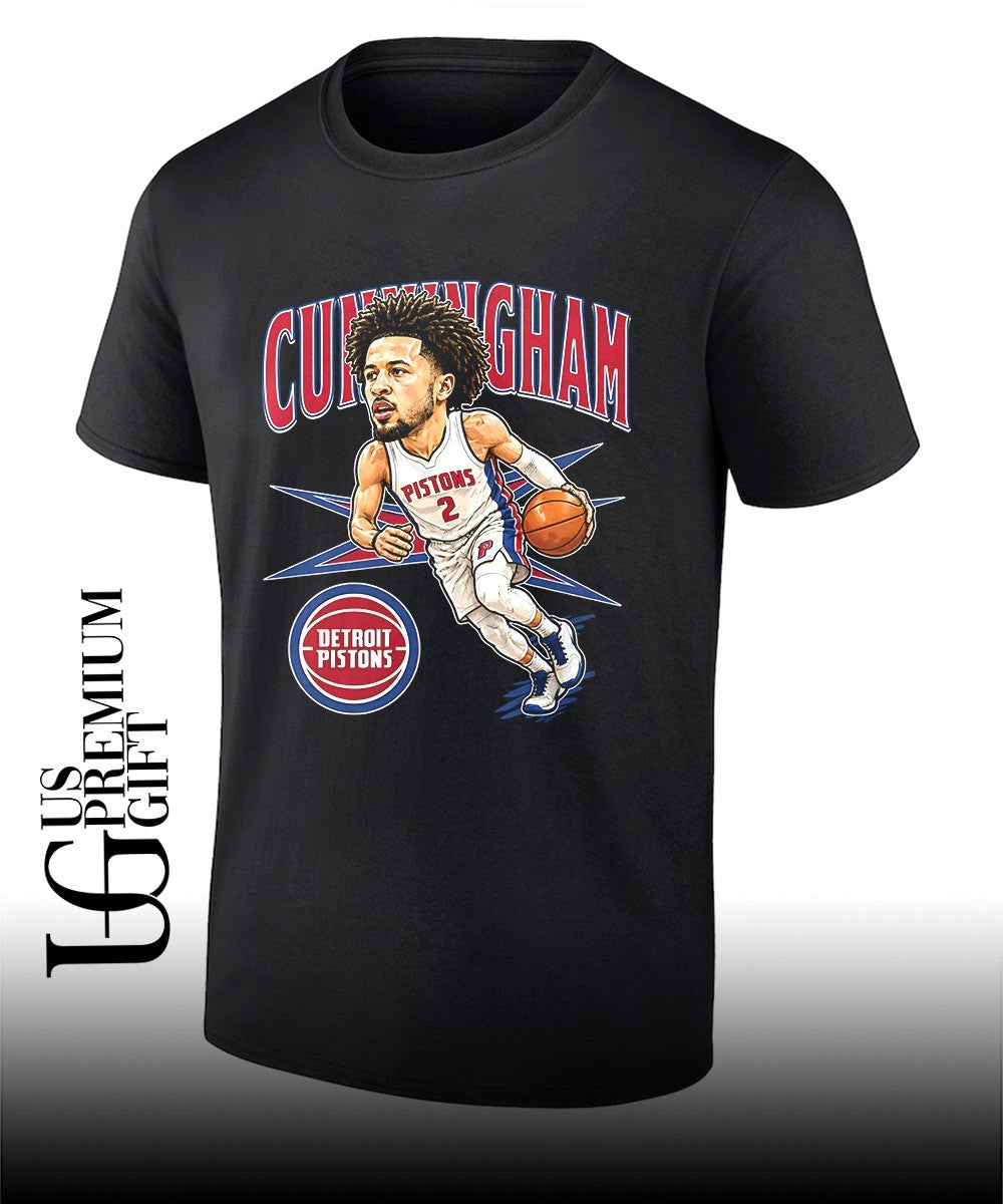 Cade Cunningham Detroit Pistons NBA 2026 big head shirt Unisex T-shirt, Sweatshirt, Hoodie, Long Sleeve Tee - T-Shirt, Sweatshirt, Hoodie