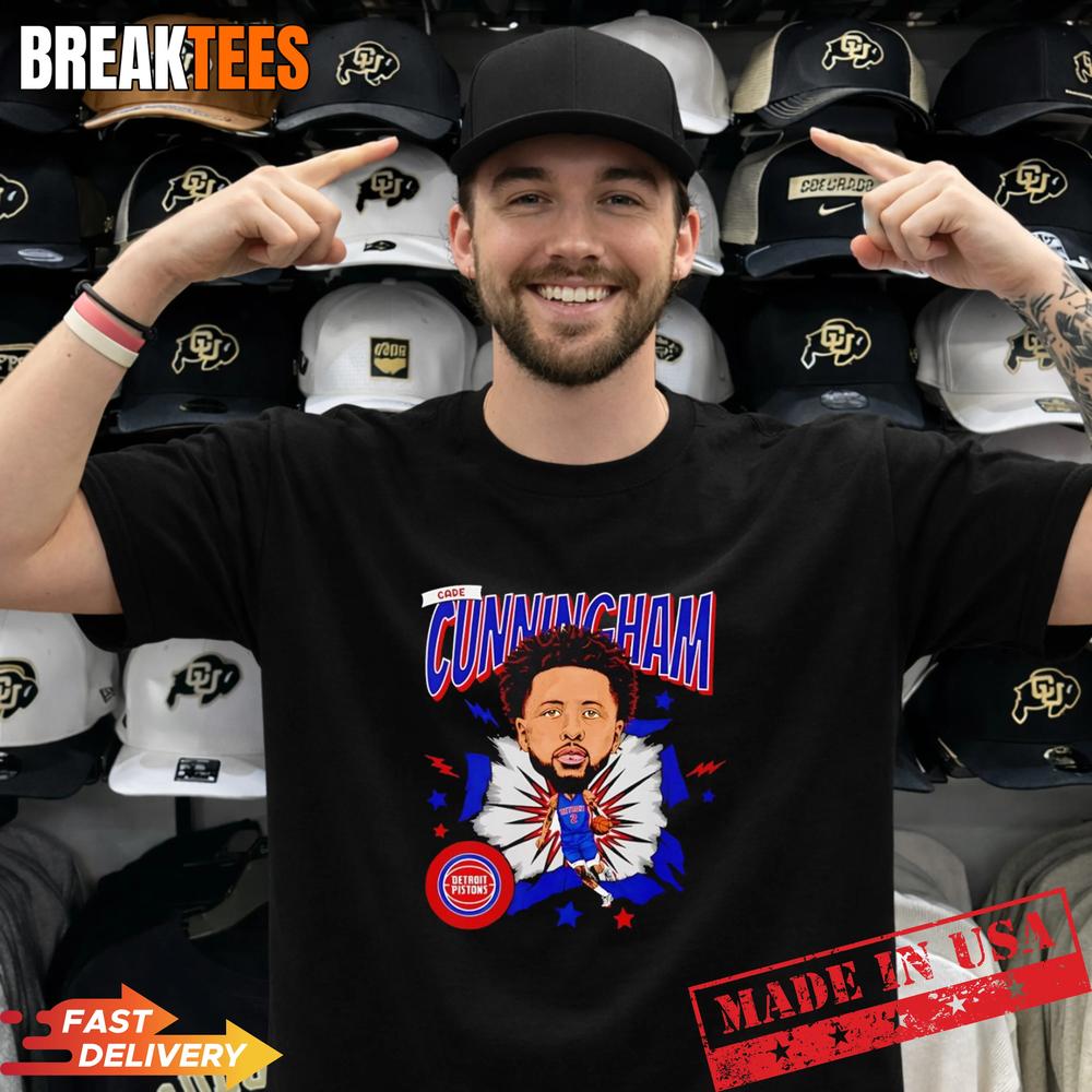 Cade Cunningham number 2 of Detroit Pistons NBA caricature T-Shirt Unisex T-shirt, Sweatshirt, Hoodie, Long Sleeve Tee - T-Shirt, Sweatshirt, Hoodie
