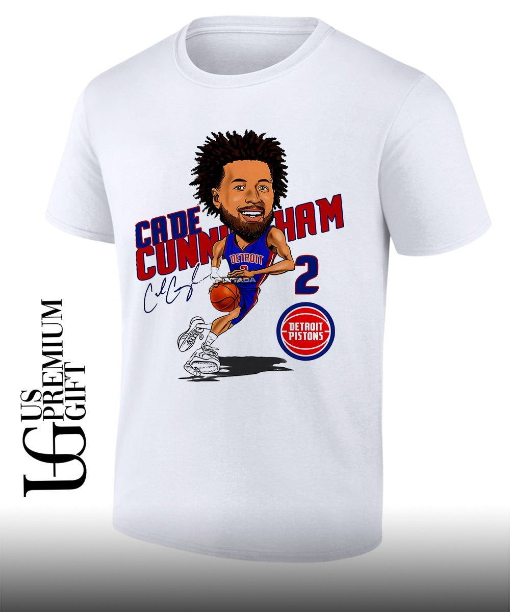 Cade Cunningham player Detroit Pistons basketball signature caricature shirt Unisex T-shirt, Sweatshirt, Hoodie, Long Sleeve Tee - T-Shirt, Sweatshirt, Hoodie