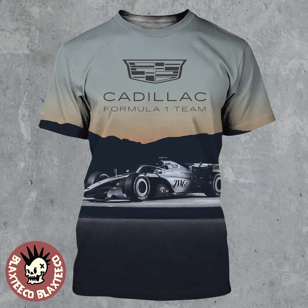 Cadillac Formula 1 Team Debut Car Closer Look All Over Print Shirt Unisex T-shirt, Sweatshirt, Hoodie, Long Sleeve Tee - T-Shirt, Sweatshirt, Hoodie
