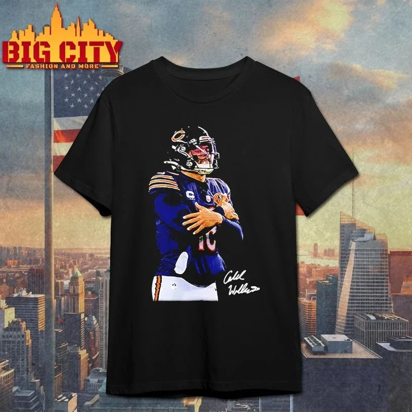 Caleb Williams Cold Chicago Football signature shirt Unisex T-shirt, Sweatshirt, Hoodie, Long Sleeve Tee - T-Shirt, Sweatshirt, Hoodie