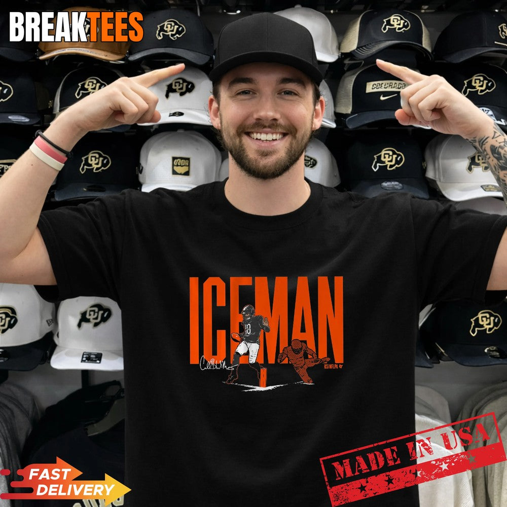 Caleb Williams ICEMAN Football Fan Graphic Shirt Unisex T-shirt, Sweatshirt, Hoodie, Long Sleeve Tee - T-Shirt, Sweatshirt, Hoodie