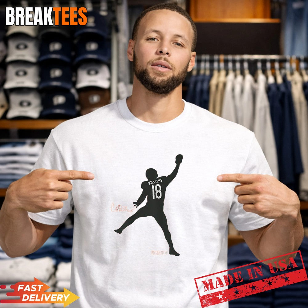 Caleb Williams Iceman Silhouette Football Shirt Unisex T-shirt, Sweatshirt, Hoodie, Long Sleeve Tee - T-Shirt, Sweatshirt, Hoodie