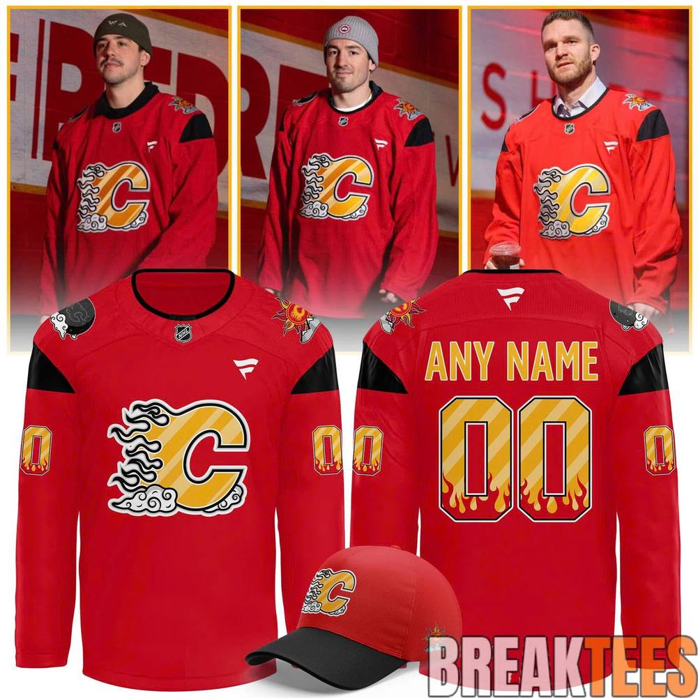 Calgary Flames 2026 East Asian Celebration Night Custom Hockey Jersey Unisex T-shirt, Sweatshirt, Hoodie, Long Sleeve Tee - T-Shirt, Sweatshirt, Hoodie