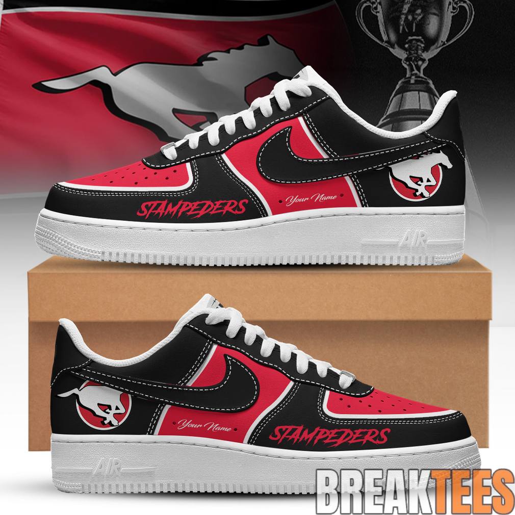 Calgary Stampeders Custom Air Force 1 Shoes Unisex T-shirt, Sweatshirt, Hoodie, Long Sleeve Tee - T-Shirt, Sweatshirt, Hoodie