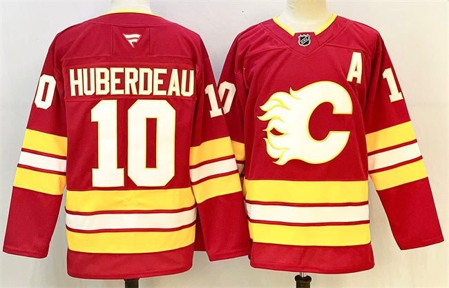 Calgary Flames #10 Jonathan Huberdeau Jonathan Huberdeau Red 2024-25 Home Hockey Jersey hockey jersey product view 1